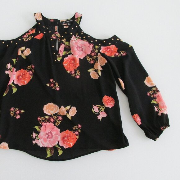 INC International Concept Women's Cold Shoulder Blouse Size Small - Picture 2 of 8